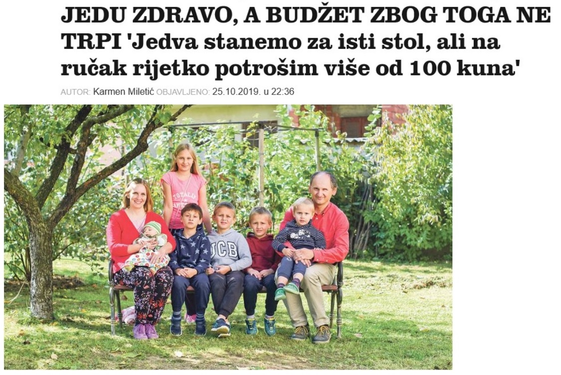 jutarnji Primjer iz prakse: kuhanje u obitelji sa šestero djece