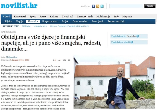 novi_list Intervju predsjednika Udruge u Novom listu