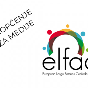 ELFAC - PRIOPĆENJE ZA MEDIJE Priopćenje Europske konfederacije velikih obitelji
