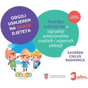 Završen je ciklus radionica Odgoj usmjeren na snage djeteta Završen je ciklus radionica “Odgoj usmjeren na snage djeteta”