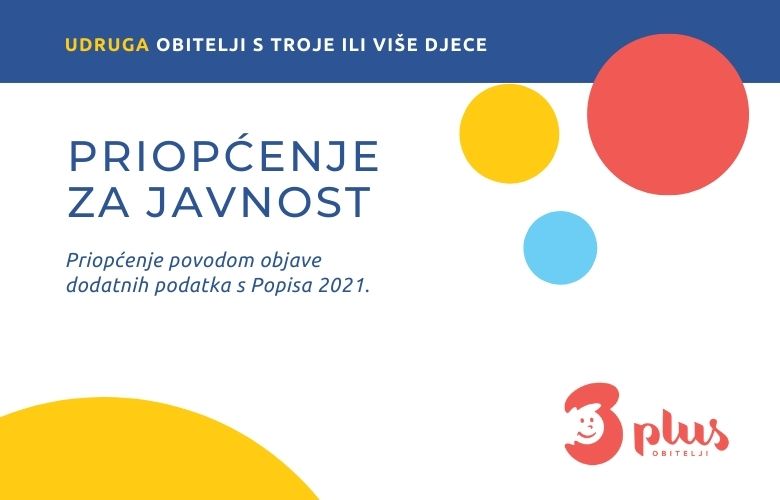PRIOPĆENJE ZA MEDIJE (1) Priopćenje povodom objave dodatnih podatka s Popisa 2021.