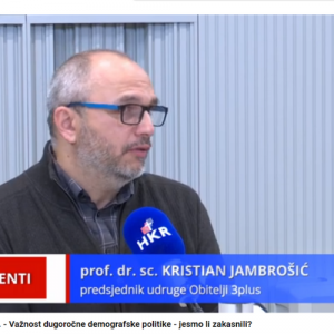 WEB Argumenti Gostovanje u emisiji Argumenti: Važnost dugoročne demografske politike – jesmo li zakasnili?