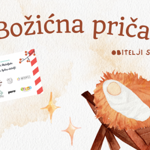 Brown White Playful Cute Illustrative Watercolor Sermon Church Presentation (1) Božićna priča obitelji Svirac