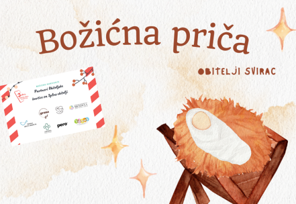 Brown White Playful Cute Illustrative Watercolor Sermon Church Presentation (1) Božićna priča obitelji Svirac