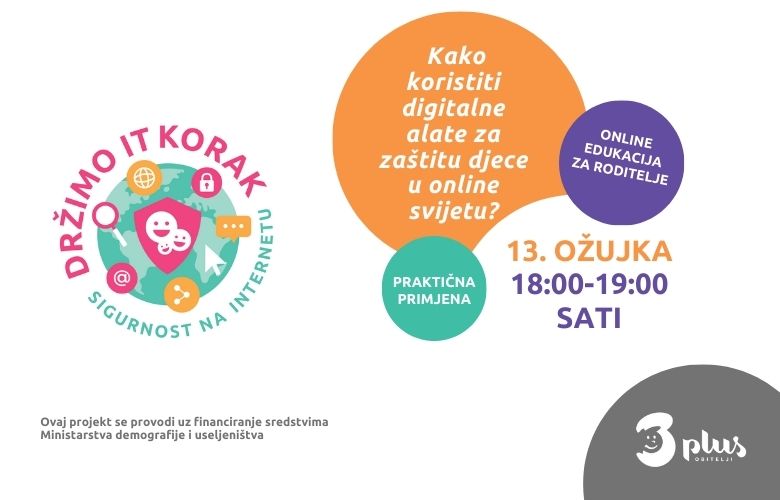 Druga radionica Otvorene prijave za drugu online radionicu podrške roditeljima Držimo IT korak